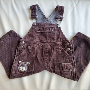 Little Legends Brown Corduroy Overalls